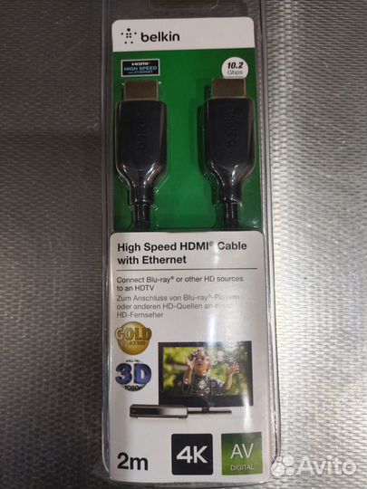 Кабель hdmi Belkin 2м