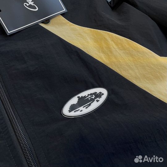 Ветровка Corteiz черная с желтым