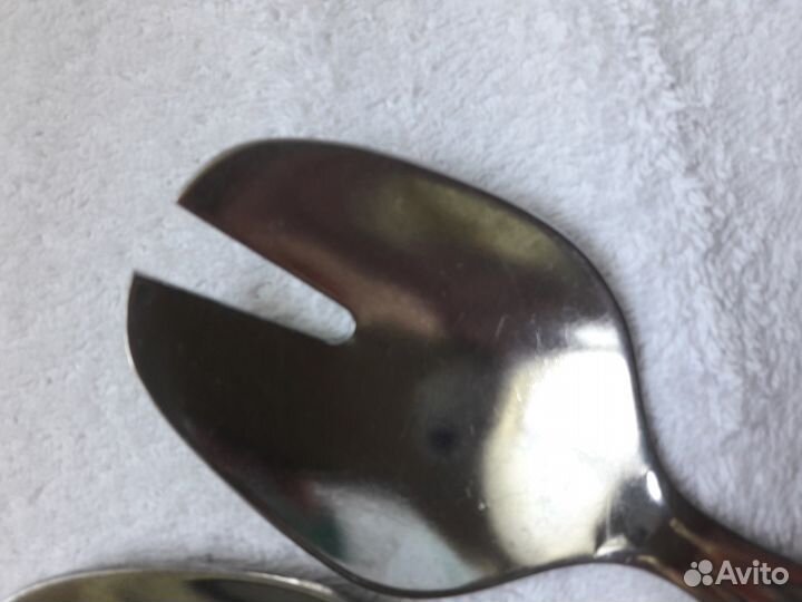 Большие Ложки для Салата. Нержавейка. Винтаж