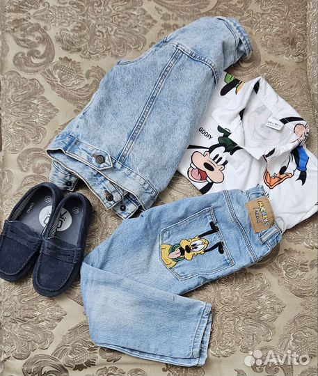 Джинсы zara джинсовая куртка zara