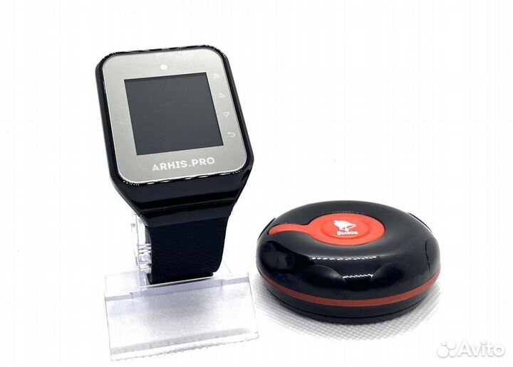 Кнопка вызова официанта персонала Классик и часы