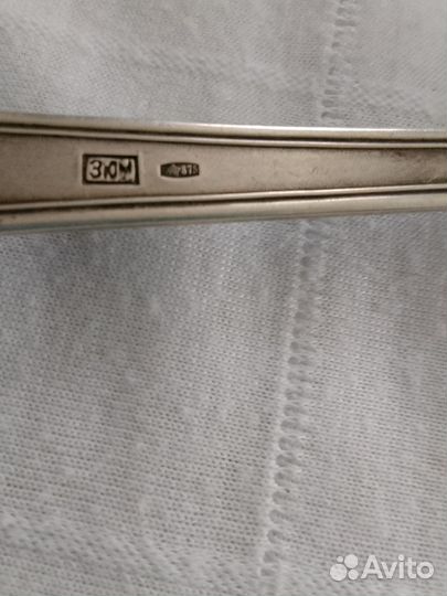 Ложка серебряная