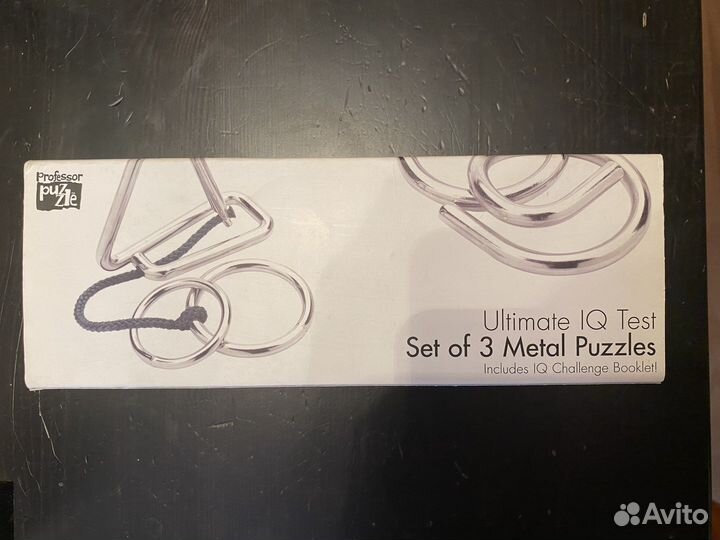Металлическая головоломка набор 3 шт