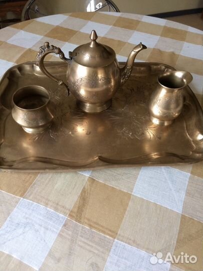 Винтажный индийский сервиз