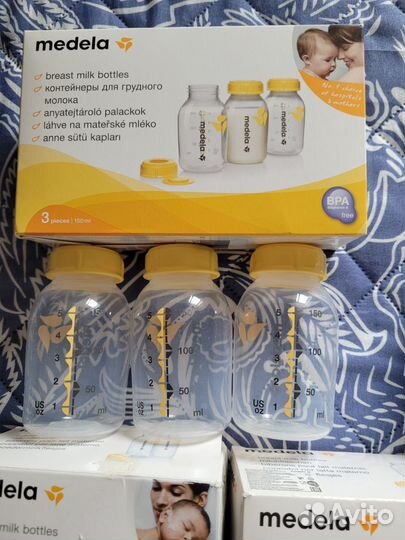 Бутылочки medela, medela calma новые