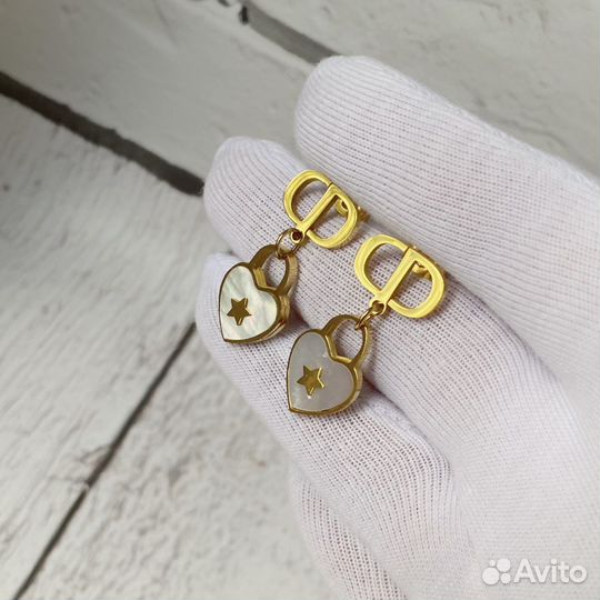 Серьги christian dior
