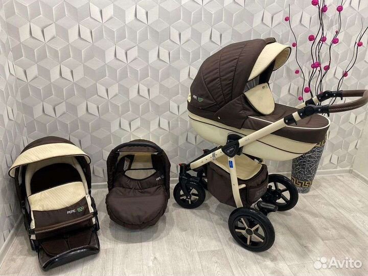 Коляска 3 в 1 Verdi Pepe eco
