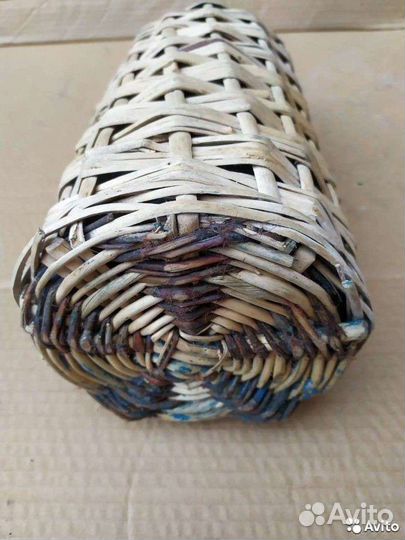 Бутыль стеклянная, четверть в оплётке