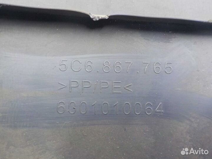 Накладка стойки volkswagen jetta 6 задняя левая