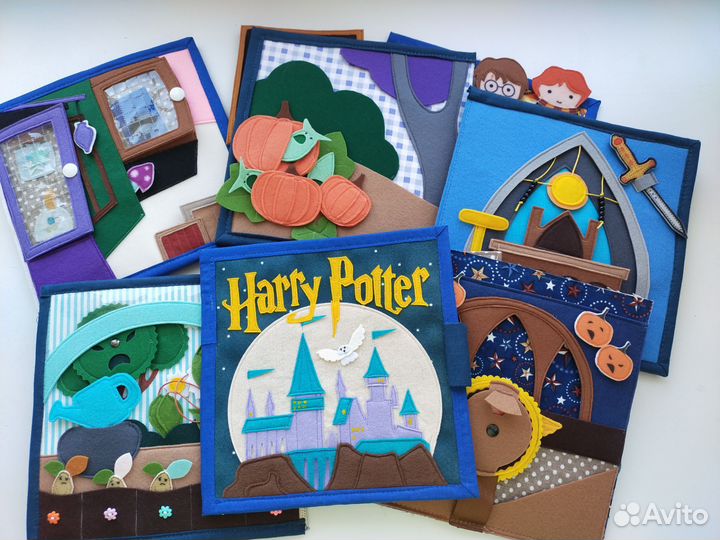 Книга из фетра Гарри Поттер