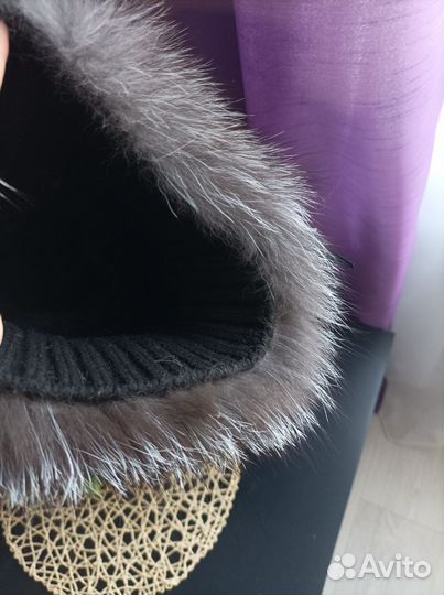 Шапка зимняя женская натуральный