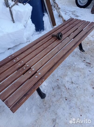 Лавка + стол чугунные