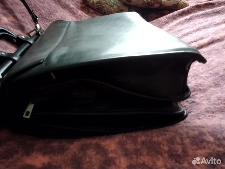 Мужской кожаный портфель бу