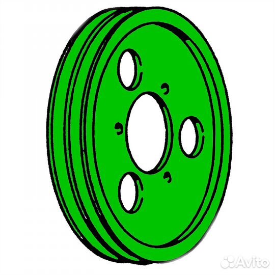 Шкив привода решетного стана и шнеков 2 нв (диамет