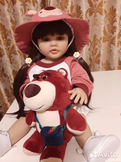Кукла реборн полностью силиконовая55см