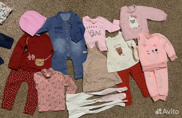 Вещи пакетом на девочку 80 86