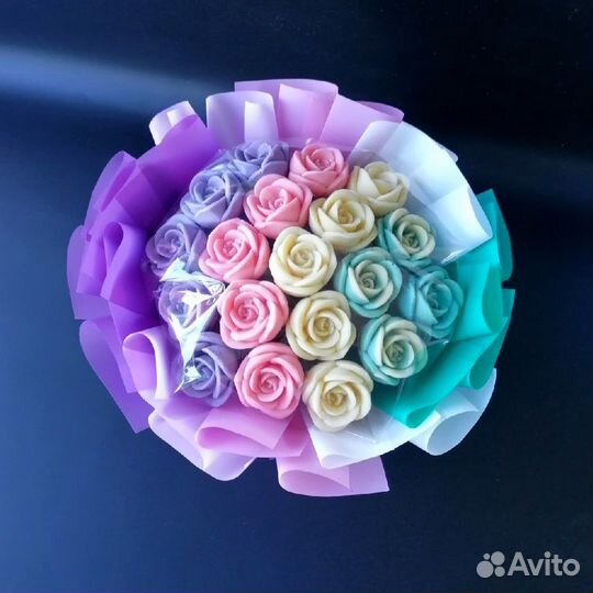 В Наличии. Съедобные букеты из 19 Шоколадных роз