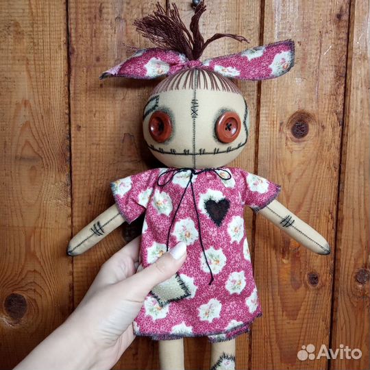 Кукла ручной работы текстильная интерьерная