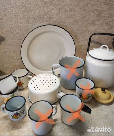 Эмалированная посуда СССР