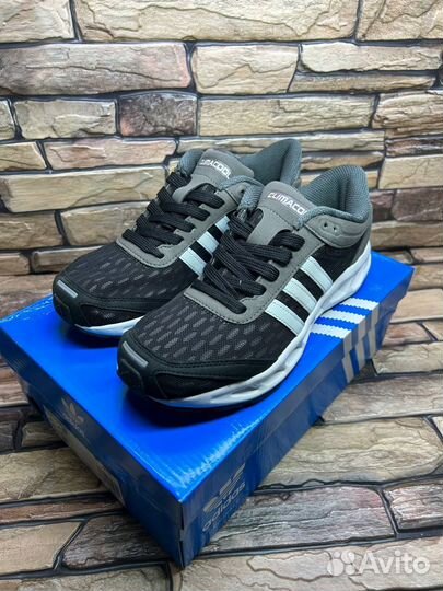 Кроссовки adidas climacool black grey white