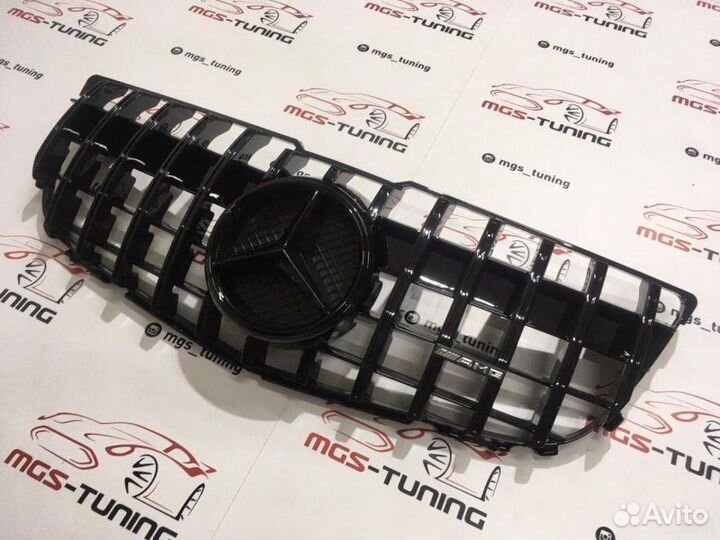 Решетка на Mercedes GLK 12-15г. GT-Black AMG