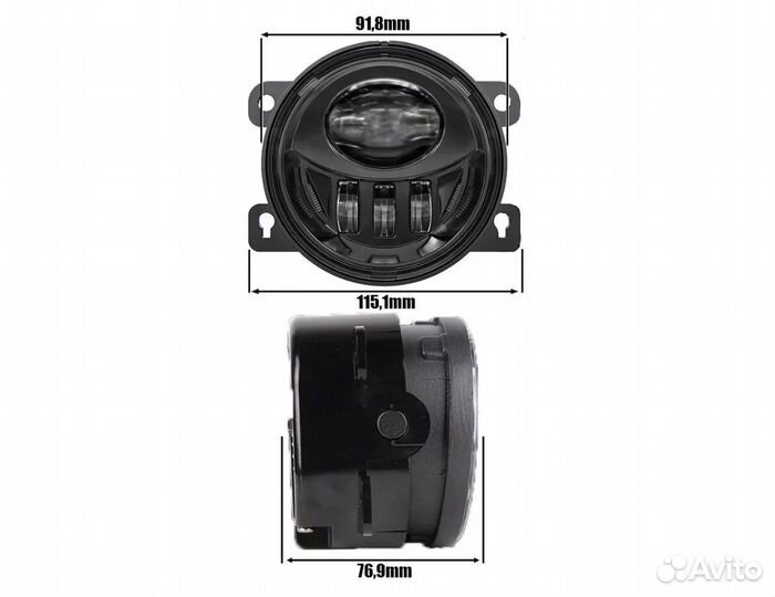 Светодиодные противотуманные LED фары для Renault Grand Scenic II/III/IV 2003+