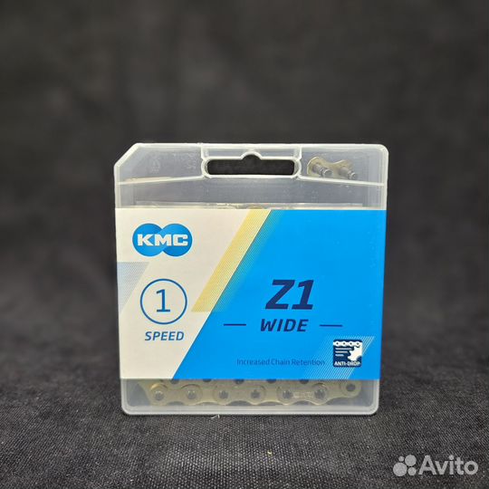 Цепь KMC Z1 Wide Gold, 1 ск., 112 зв., 1/2