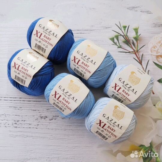 Пряжа gazzal Baby Cotton XL Газзал Беби Коттон XL