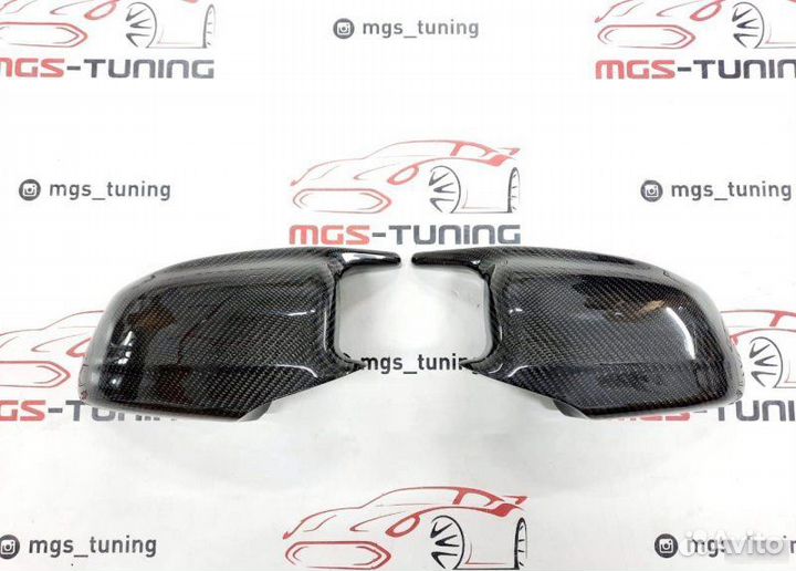 Крышки зеркал стиль BMW M6 F12 карбон (Дорест)