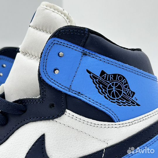 Кроссовки зима AIR jordan 1 high obsidian