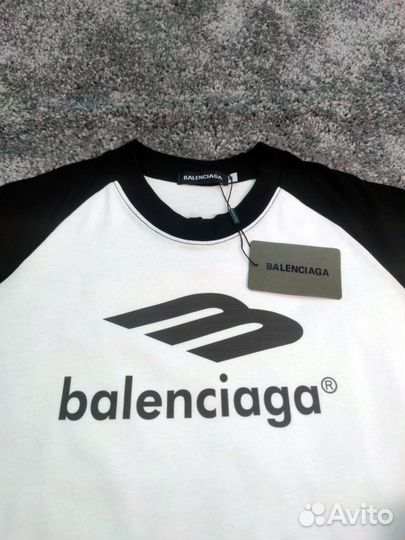 Футболка Balenciaga black & white (черно белая)