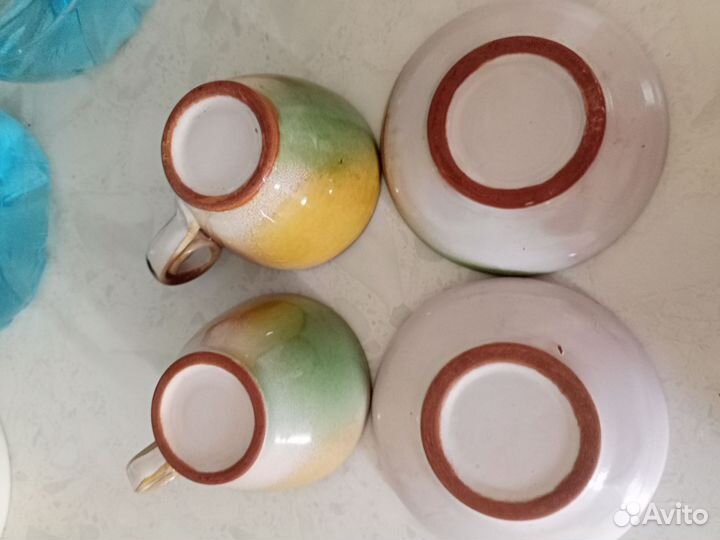 Чайная пара СССР ручная роспись
