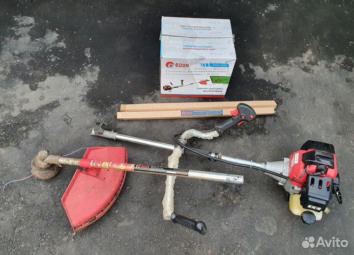 Бензокоса бензо триммер кусторез 52cc edon