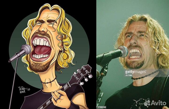 Шарж по фото. Иллюстрации