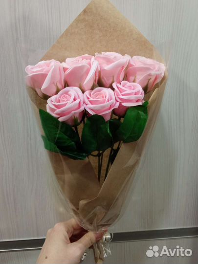 Розы из мыла