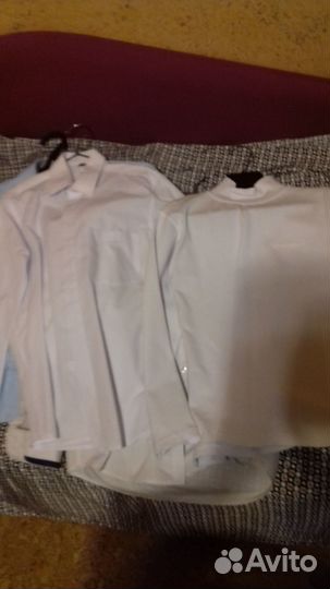 Для мальчика рубашки, водолазки,брюки 7-8 лет