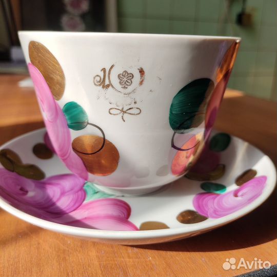 Чайная пара гигант, Дулево, Агашки, розы