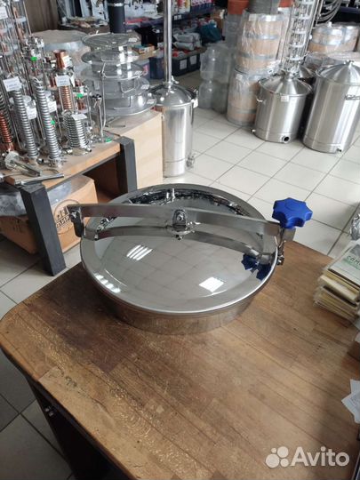 Люк приварной 350мм нержавеющий