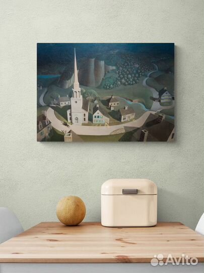 Репродукция Грант Вуд / Полуночная поездка Пола Ре