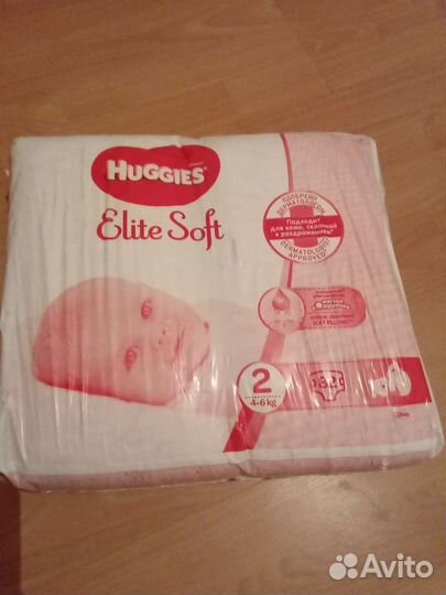 Подгузники huggies elite soft 2