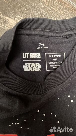 Uniqlo футболка детская star wars