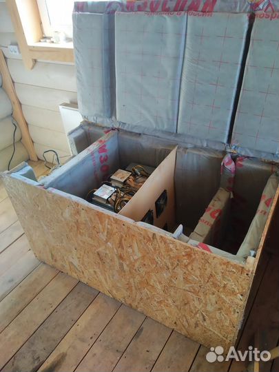 Продам шум бокс под 4 асика, asic l3+ с бп