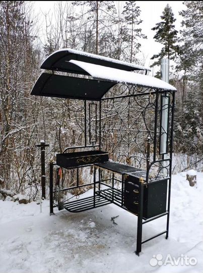 Мангал в стиле лофт