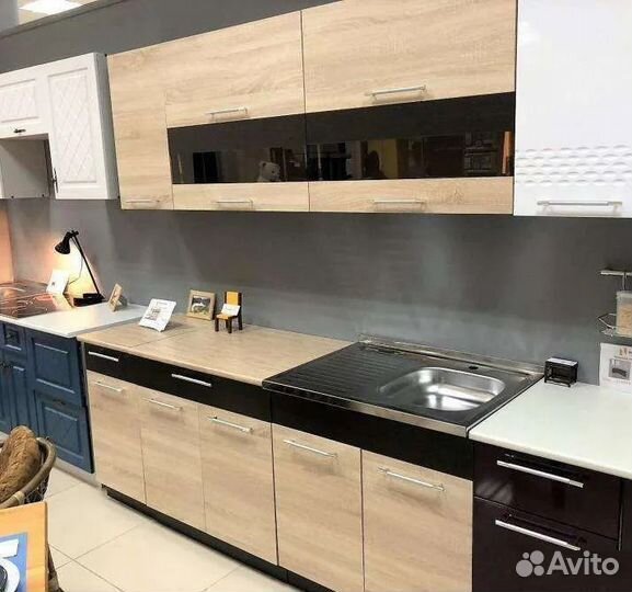 Кухня Маша 2 м Венге/Дуб Сонома новая