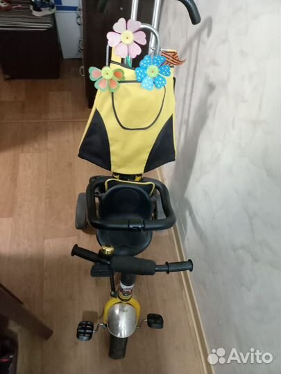 Велосипед коляска с ручкой