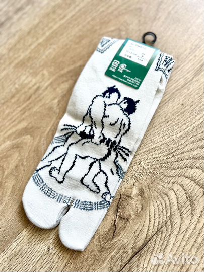 Носки Таби мужские с борцами Сумо