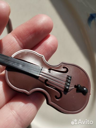 Серьги скрипка и смычок. Аксессуары для кукол