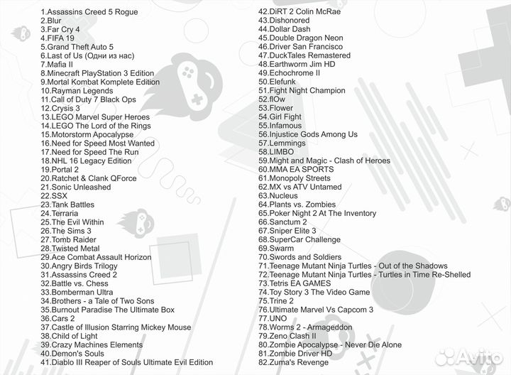 Playstation 3 S.Slim 500Gb +80 игр 2 геймпада б/у