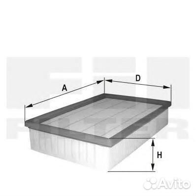 Фильтр воздушный opel astra G/zafira 2.2 16V FI