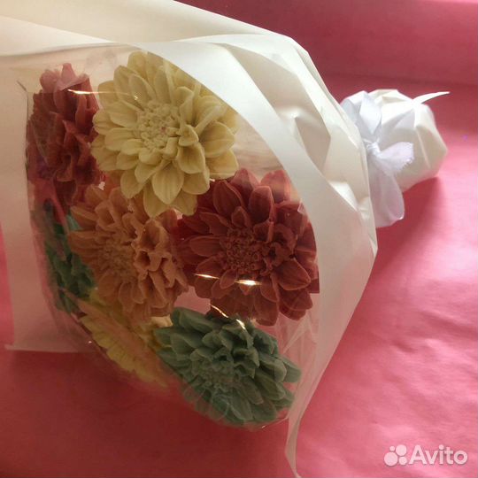 Шоколадный букет хризантем 11шт